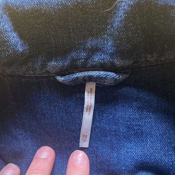 Free People Oversized Jean Jacket - Picture 2 of 3